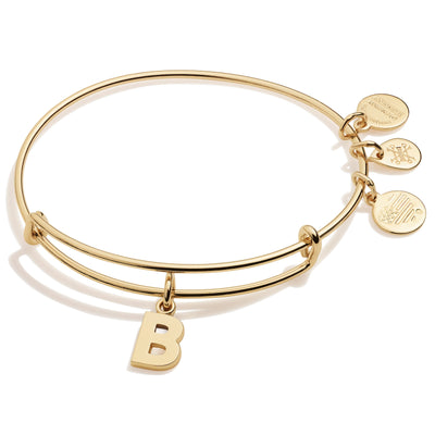 Initial B Charm Bangle