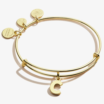 Initial C Charm Bangle