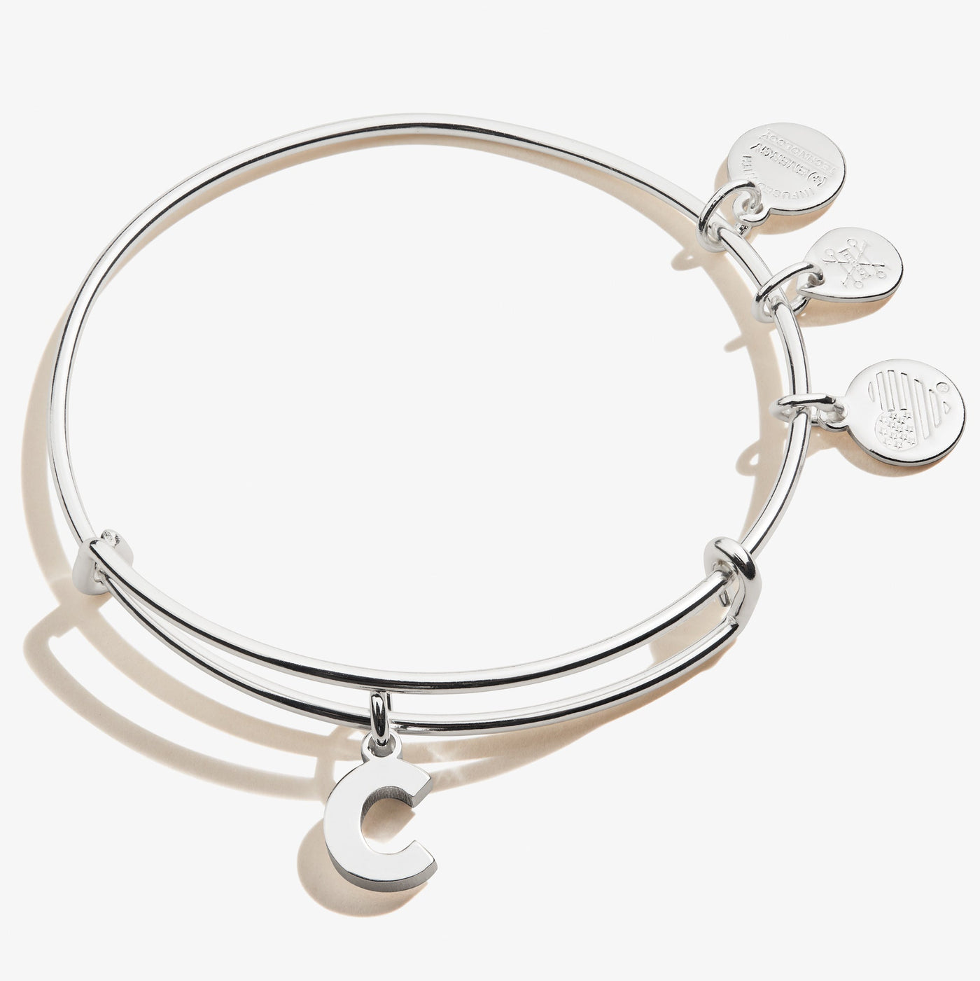 Initial C Charm Bangle