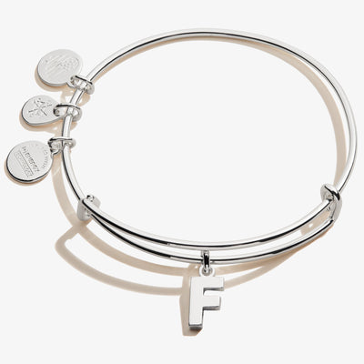 Initial F Charm Bangle