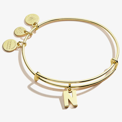 Initial N Charm Bangle