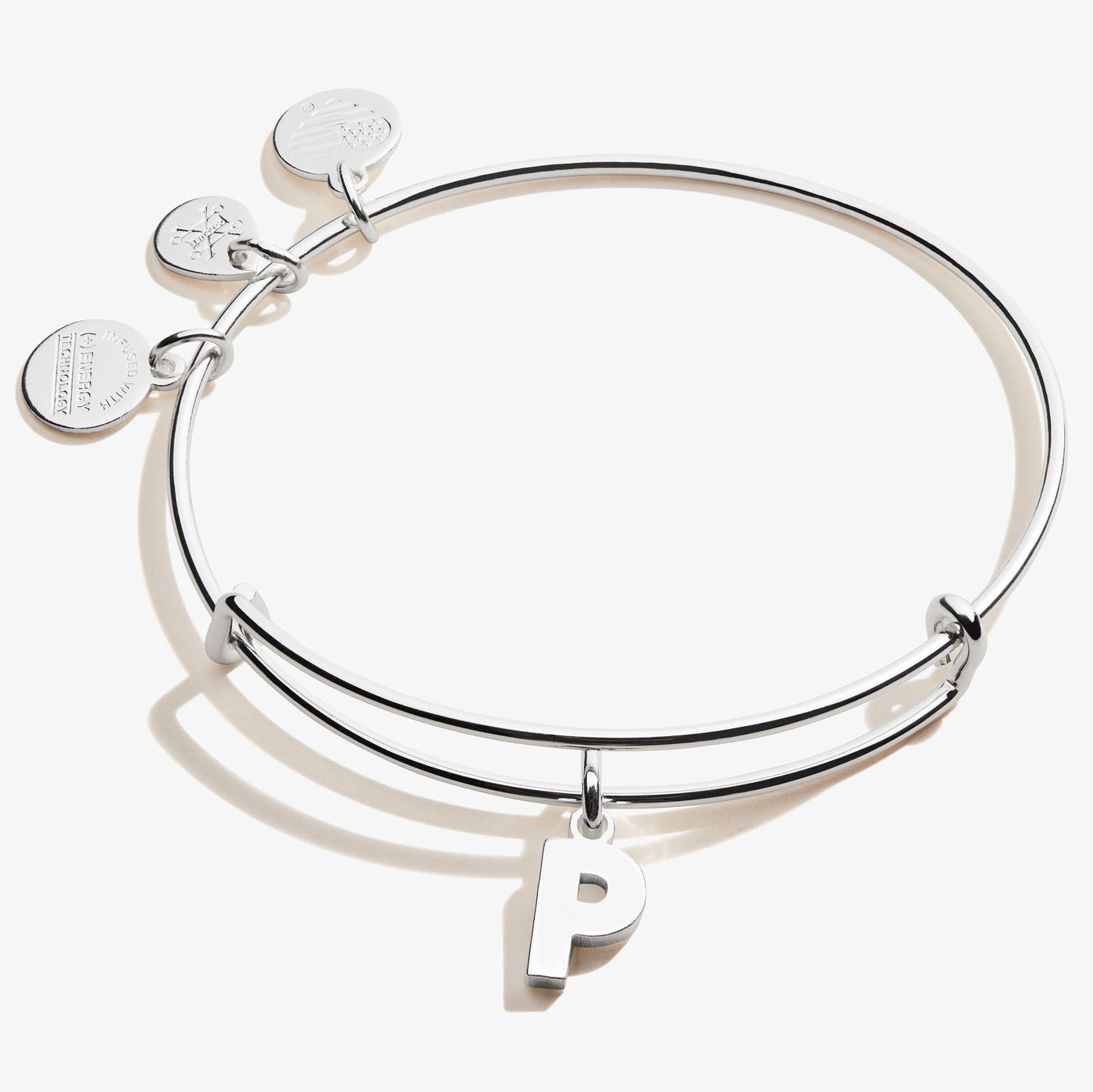 Initial P Charm Bangle