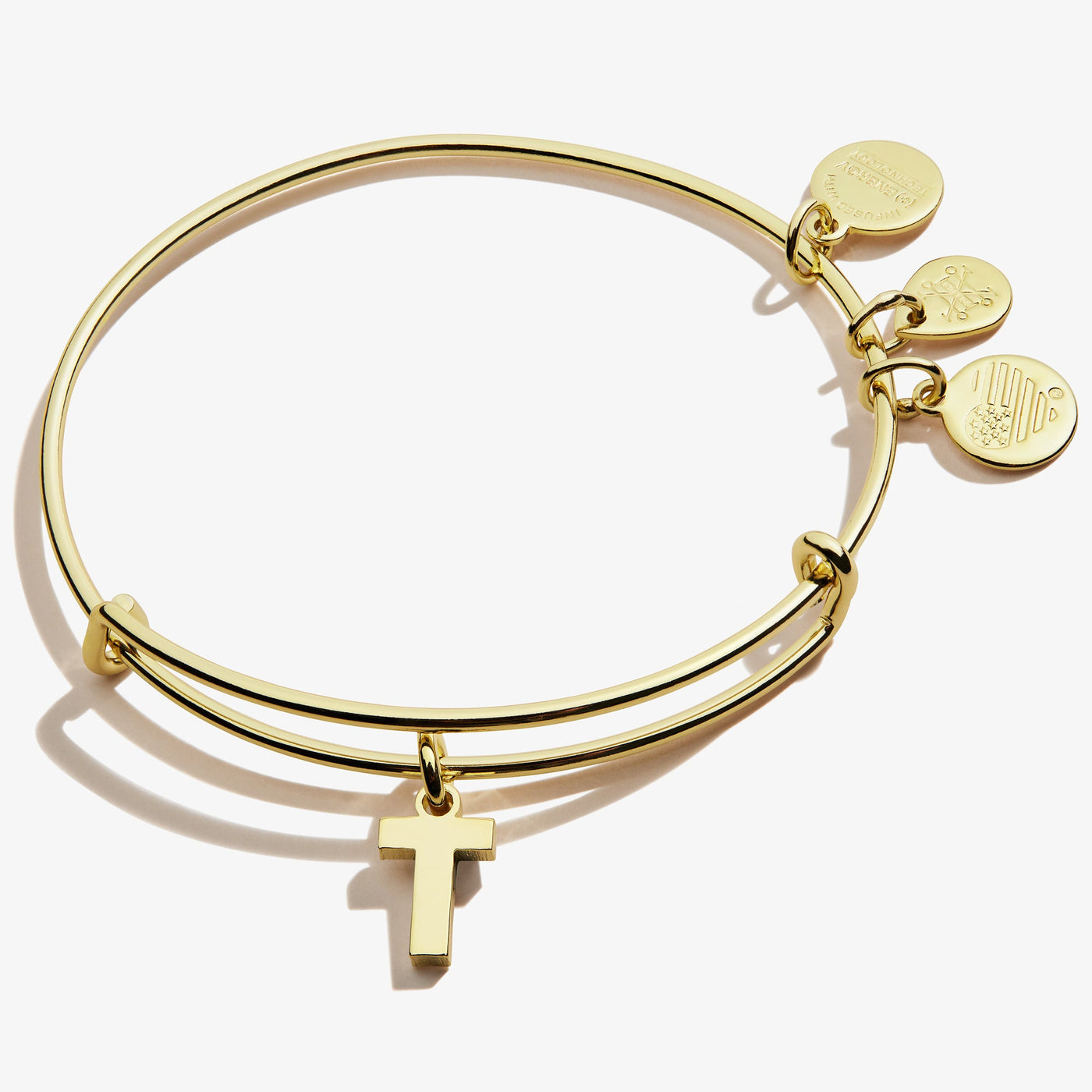 Initial T Charm Bangle