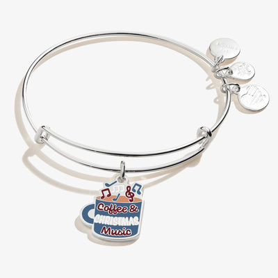 'Coffee & Christmas Music' Charm Bangle