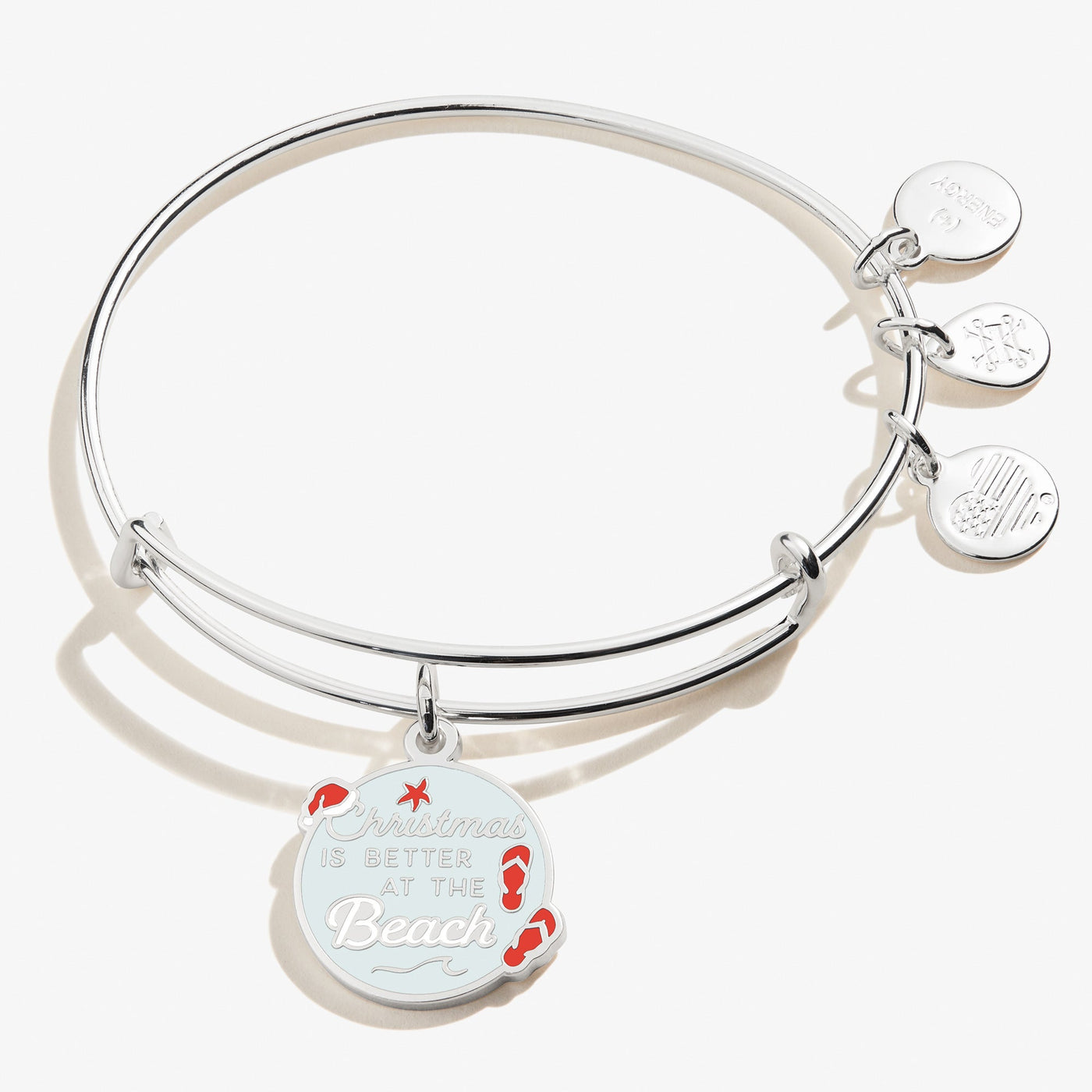 'Christmas is Better at the Beach' Charm Bangle