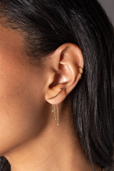 Celestial Shooting Star Ear Jacket Earring