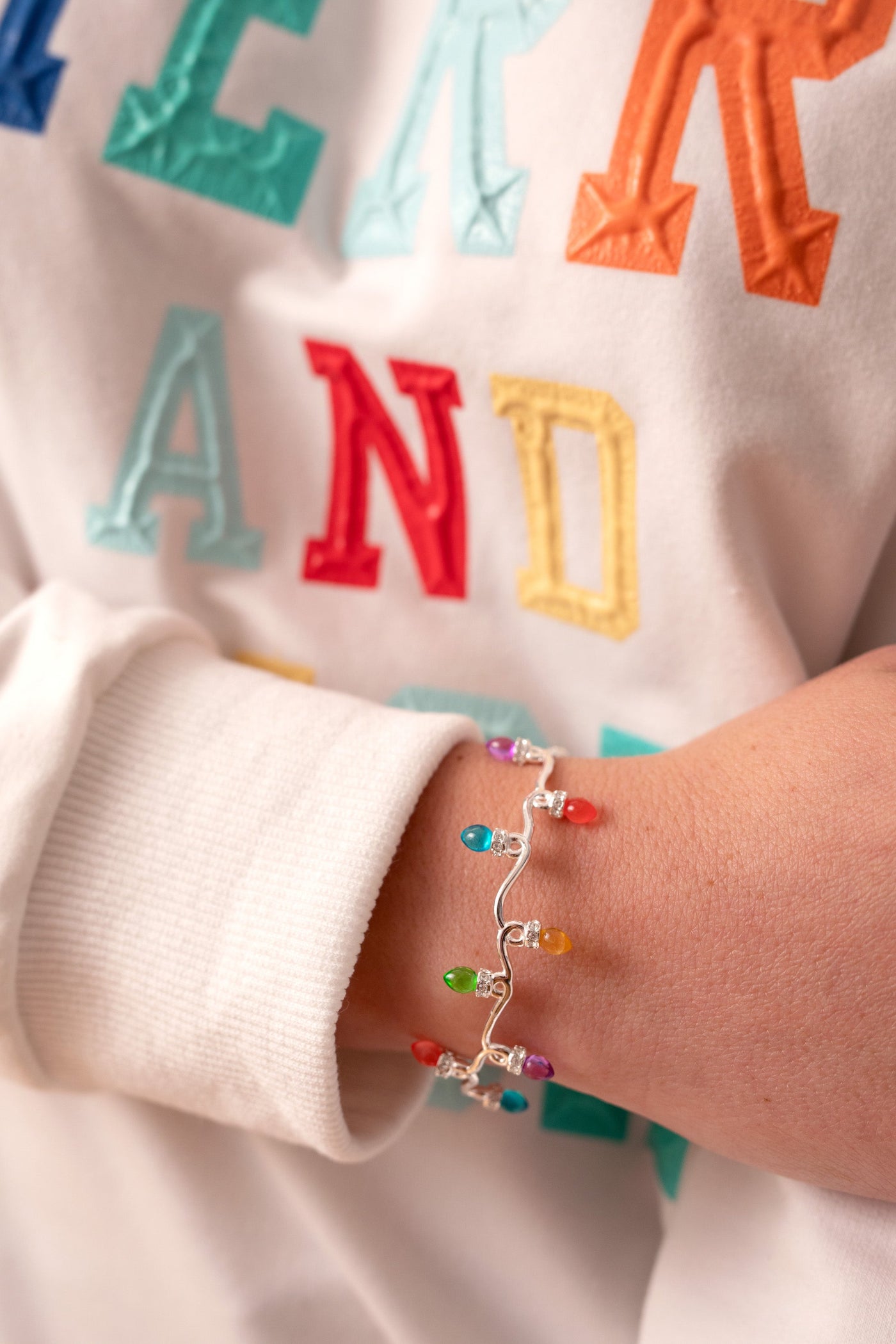 Christmas Light Bulb Cuff