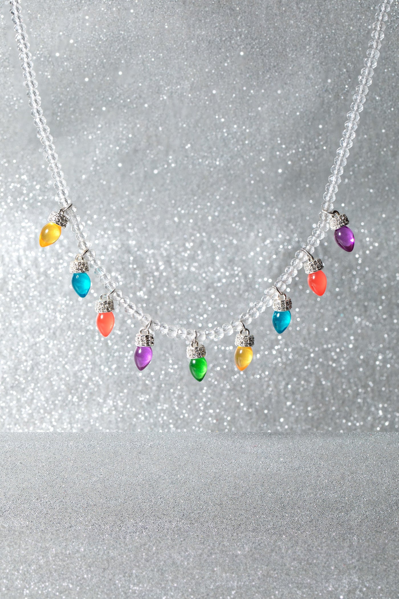 Christmas Light Bulb Necklace