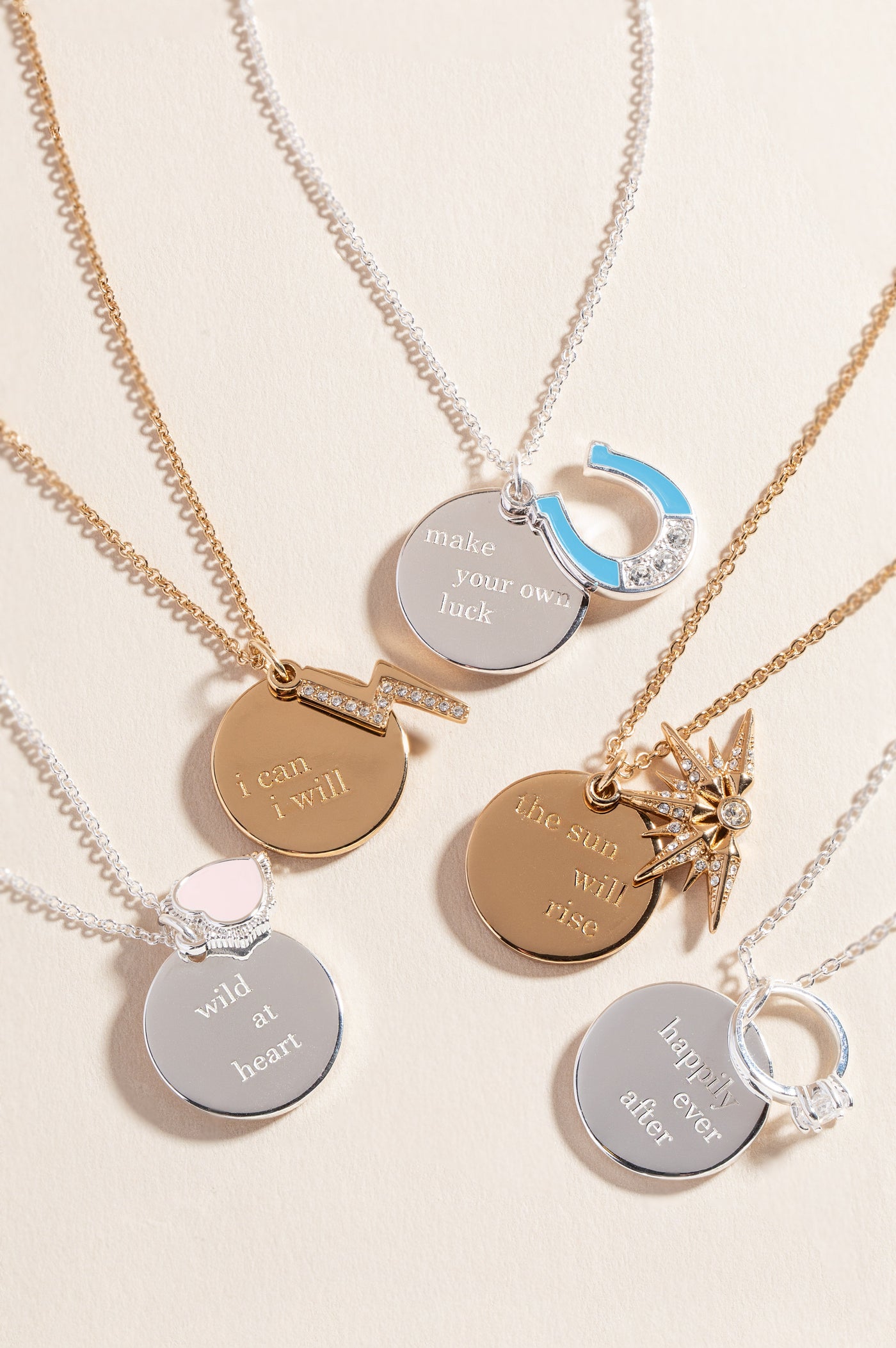 “Happily Ever After” Duo Charm Pendant Necklace