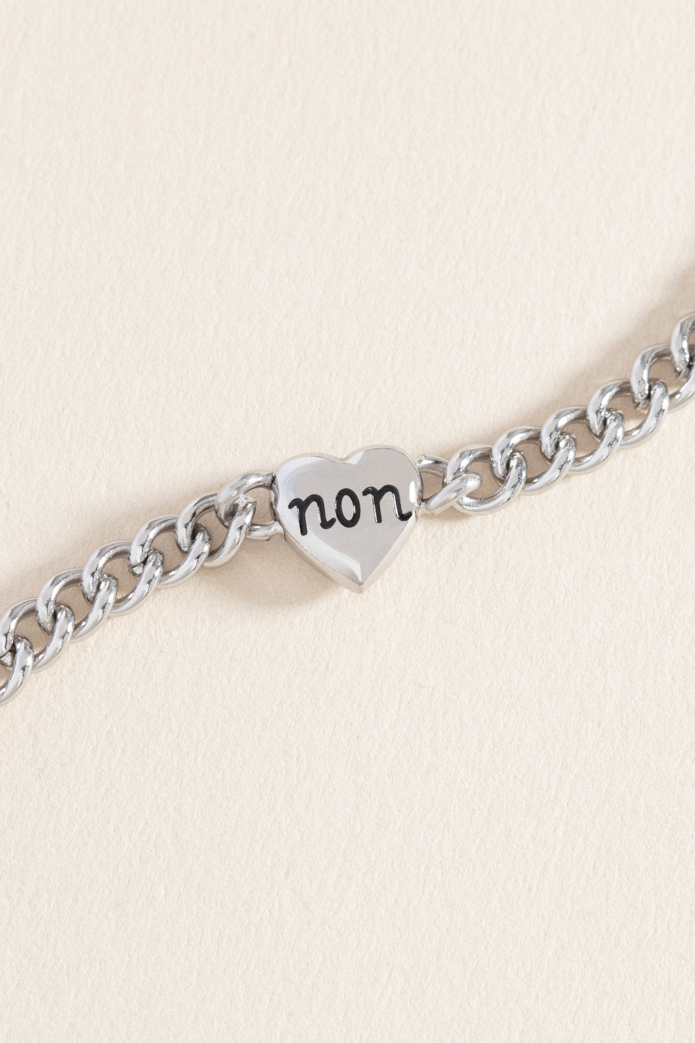 Oui & Non Reversible Heart Inline Bracelet