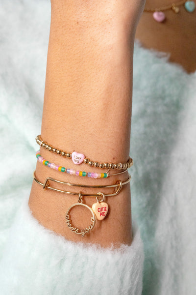 Sweethearts® “I Luv You” Stretch Bracelet