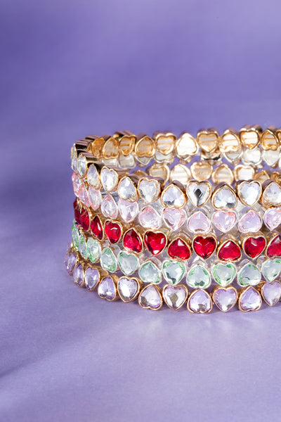 Crystal Heart Stretch Bracelet