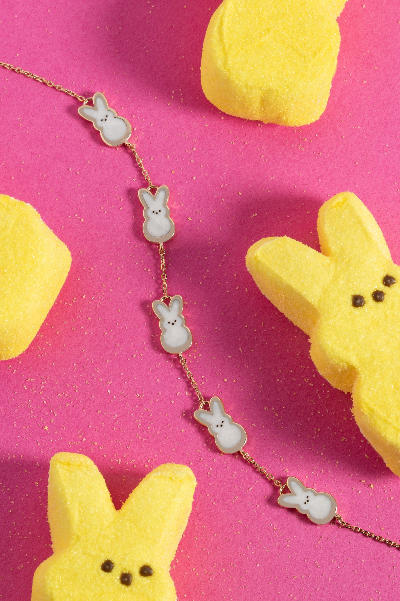 PEEPS® Pearlized Bunny Charm Bracelet