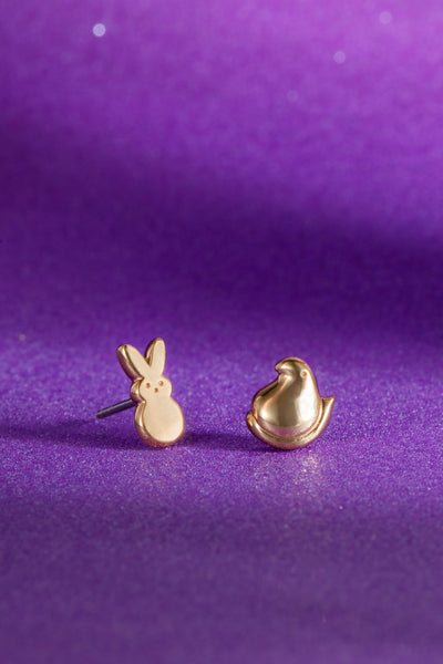 PEEPS® Bunny and Chick Stud Earrings