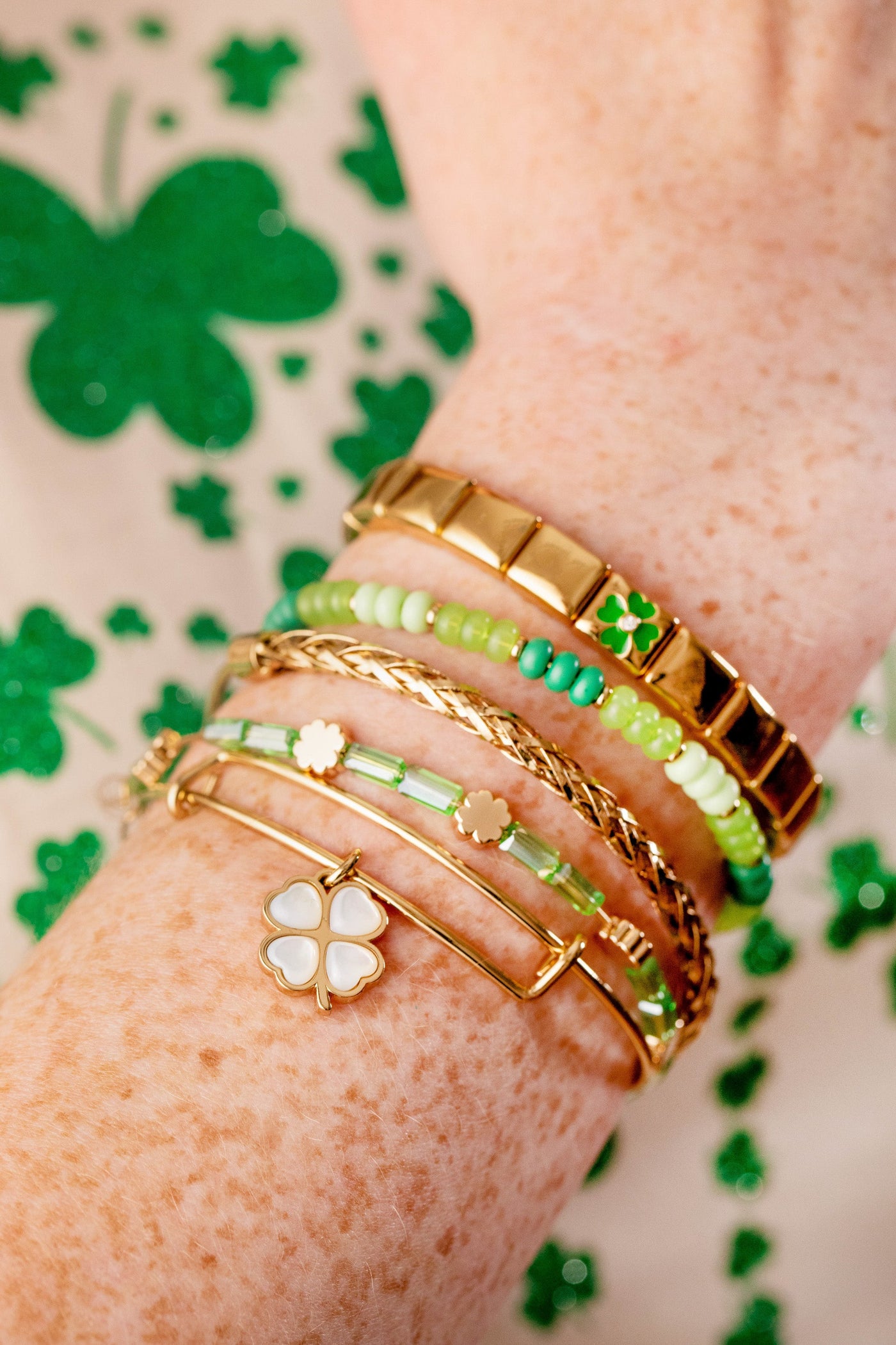 St. Patrick’s Day Stretch Bracelet