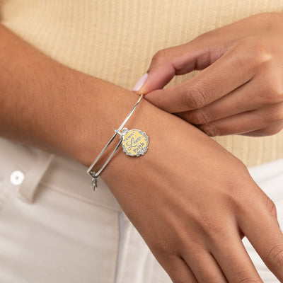 'Family, Love, Faith' Charm Bangle