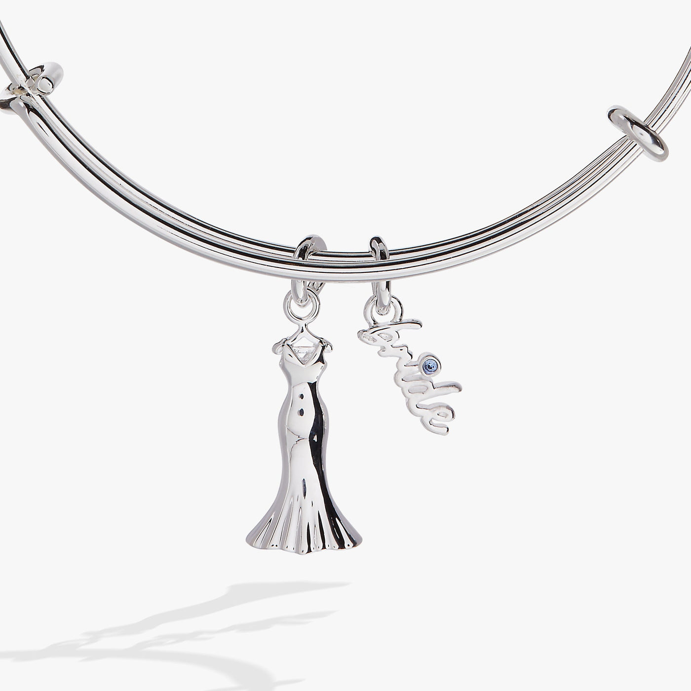 Bridal Gown Duo Charm Bangle