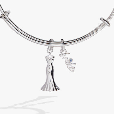 Bridal Gown Duo Charm Bangle