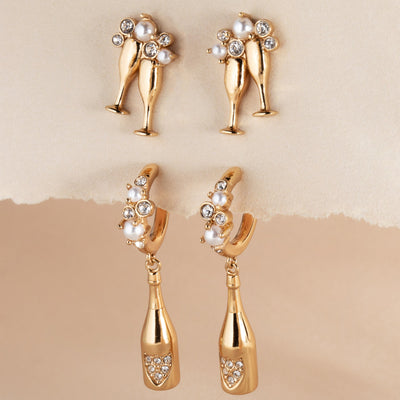 Champagne Stud Earrings