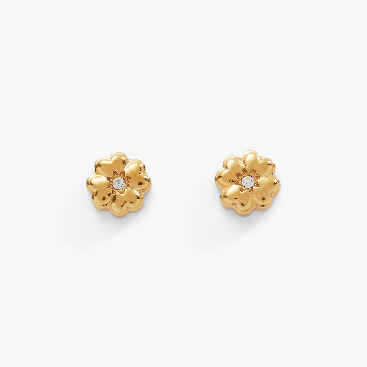 Four-Leaf Clover Mini Stud Earrings