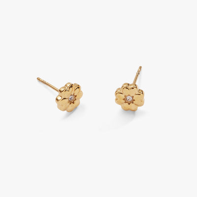 Four-Leaf Clover Mini Stud Earrings