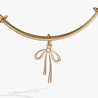 Bow Charm Bangle