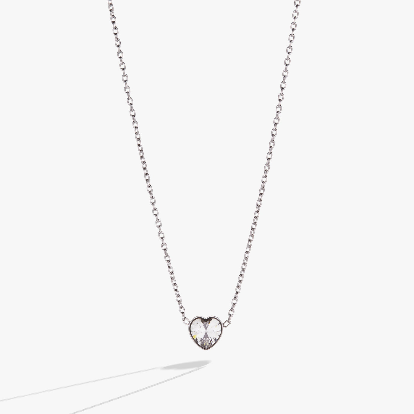 Crystal Heart Pendant Necklace