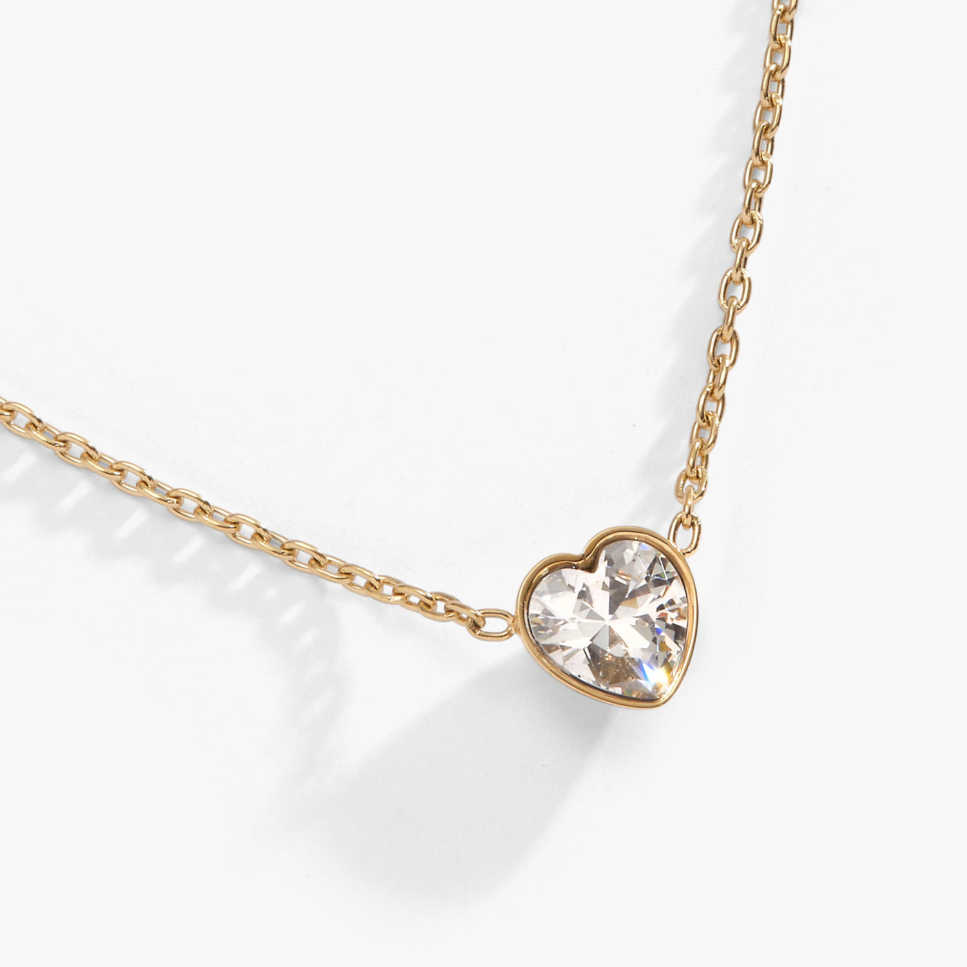 Crystal Heart Pendant Necklace