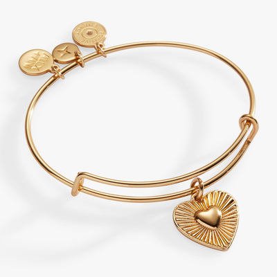 Heartburst Charm Bangle