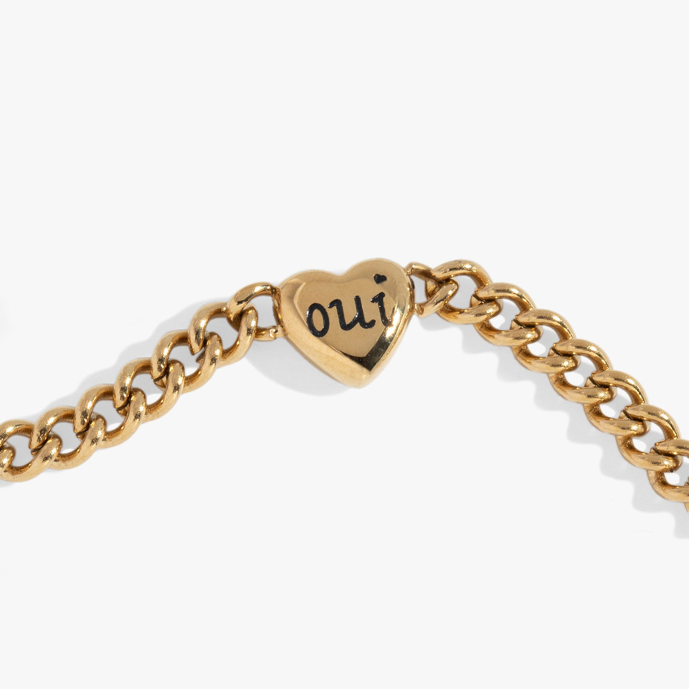 Oui & Non Reversible Heart Inline Bracelet