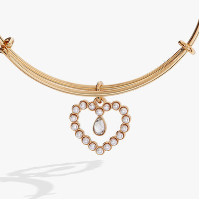 Pearl Heart Bangle