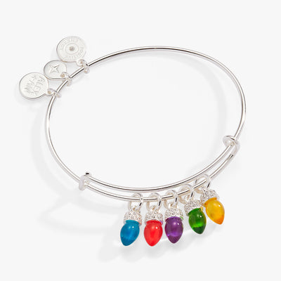 Christmas Light Bulb Charm Bangle