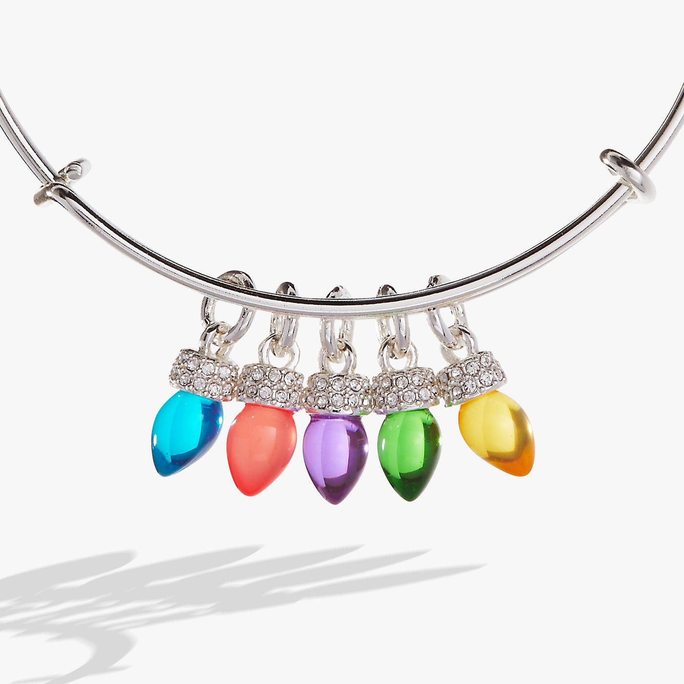 Christmas Light Bulb Charm Bangle