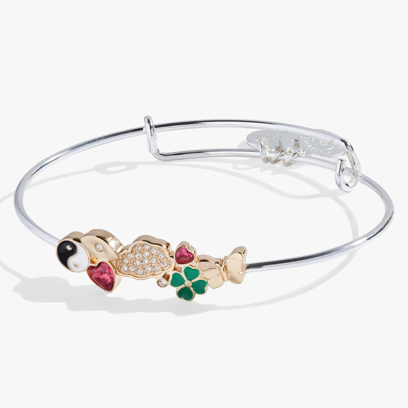 Silver Linings Inline Charm Bangle