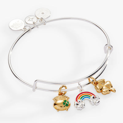 St. Patrick’s Day End of the Rainbow Multi-Charm Bangle