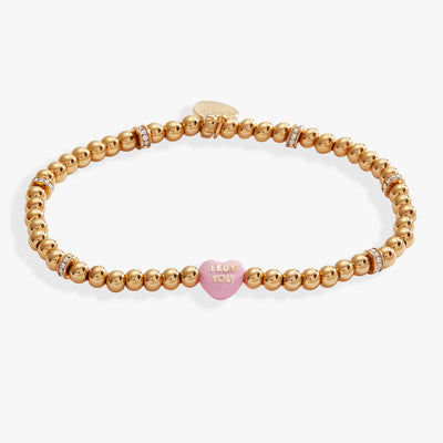 Sweethearts® “I Luv You” Stretch Bracelet