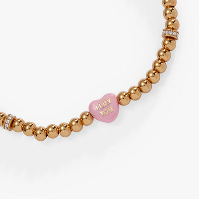 Sweethearts® “I Luv You” Stretch Bracelet