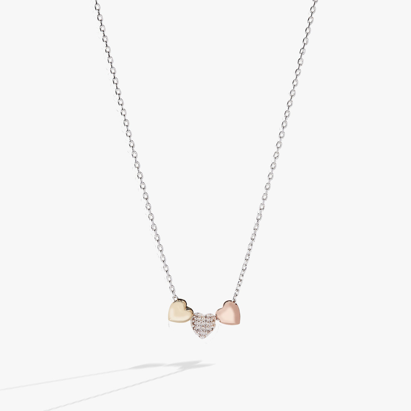 Crystal Heart Slider Necklace