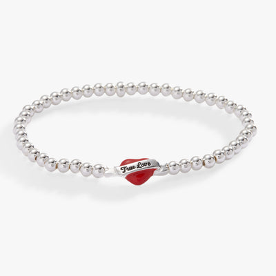 True Love Heart Stretch Bracelet